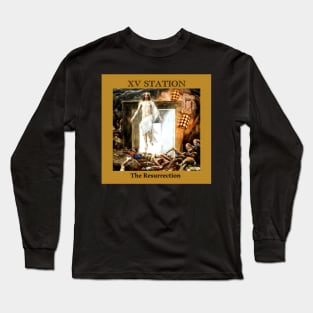 Stations of the Cross -  Via Crucis #15 of 15 Long Sleeve T-Shirt